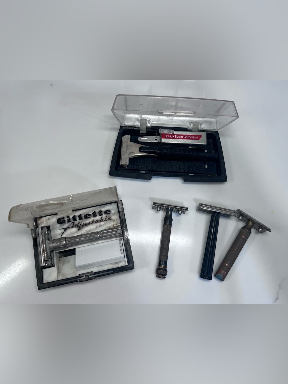 Vintage Razors Gillette Adjustable, Schicks And More
